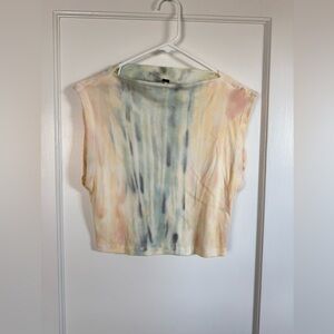 Young Fabulous & Broke Tie Dye Print Ribbed Top